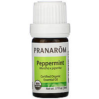 Ефірна олія, м'ята перцева, Essential Oil, Peppermint, Pranarom, 5 мл