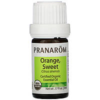 Ефірна олія, апельсин, солодке, Essential Oil, Orange, Sweet, Pranarom, 5 мл