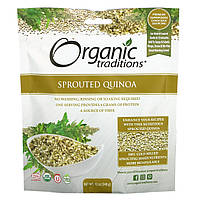 Organic Traditions, проросла квиноа, 12 унцій (340 г)