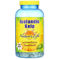Ісландська водорість, Icelandic Kelp, Nature's Life, 1000 пігулок