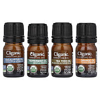 Cliganic, ефірні олії, набір для ароматерапії, набір з 4 предметів