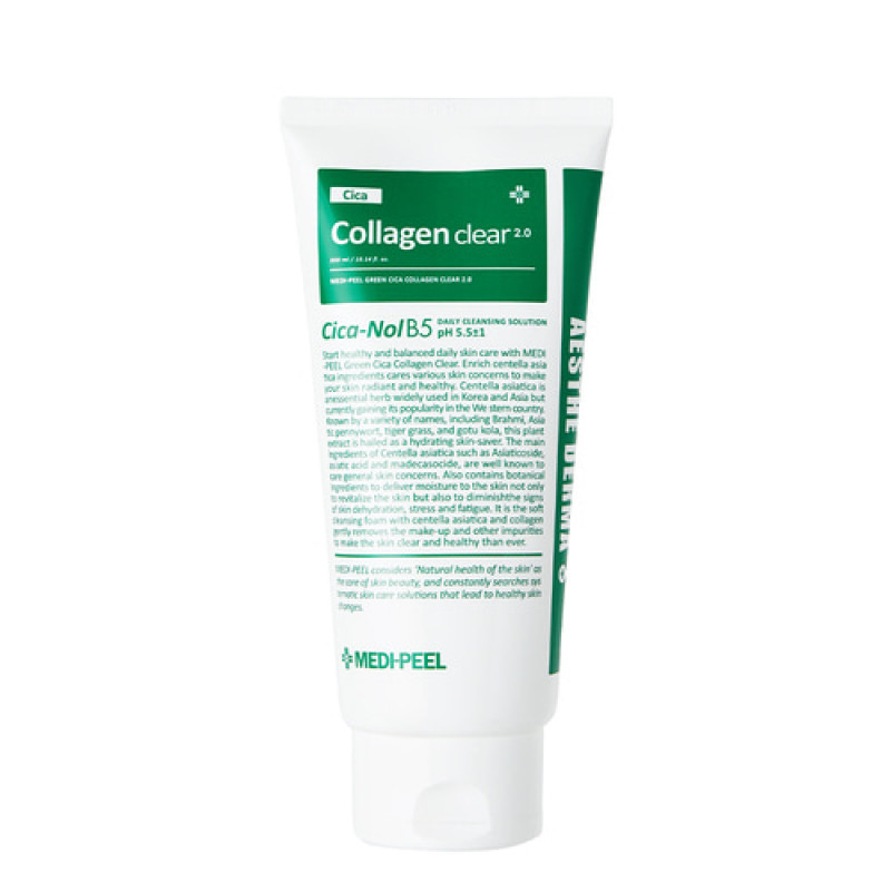 Пінка для вмивання Medi-Peel Green Cica Collagen Clear 2.0 Cica-Nol B5, 300 мл