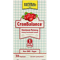 Формула для здоров'я сечовивідних шляхів, Natural Balance, Cran Balance, 30 рослинних капсул