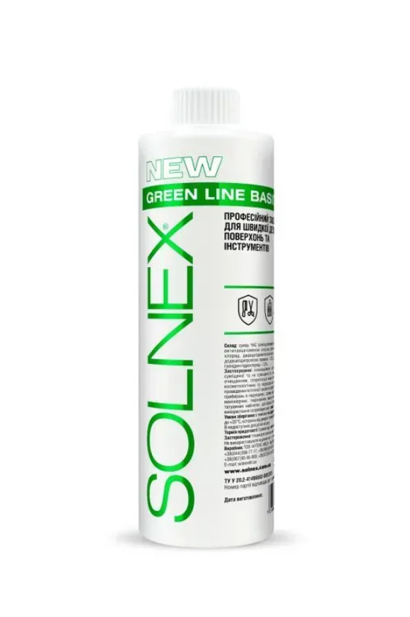 Засіб дезинфікуючий швидкої дії Solnex Green Line Ultra 500 мл