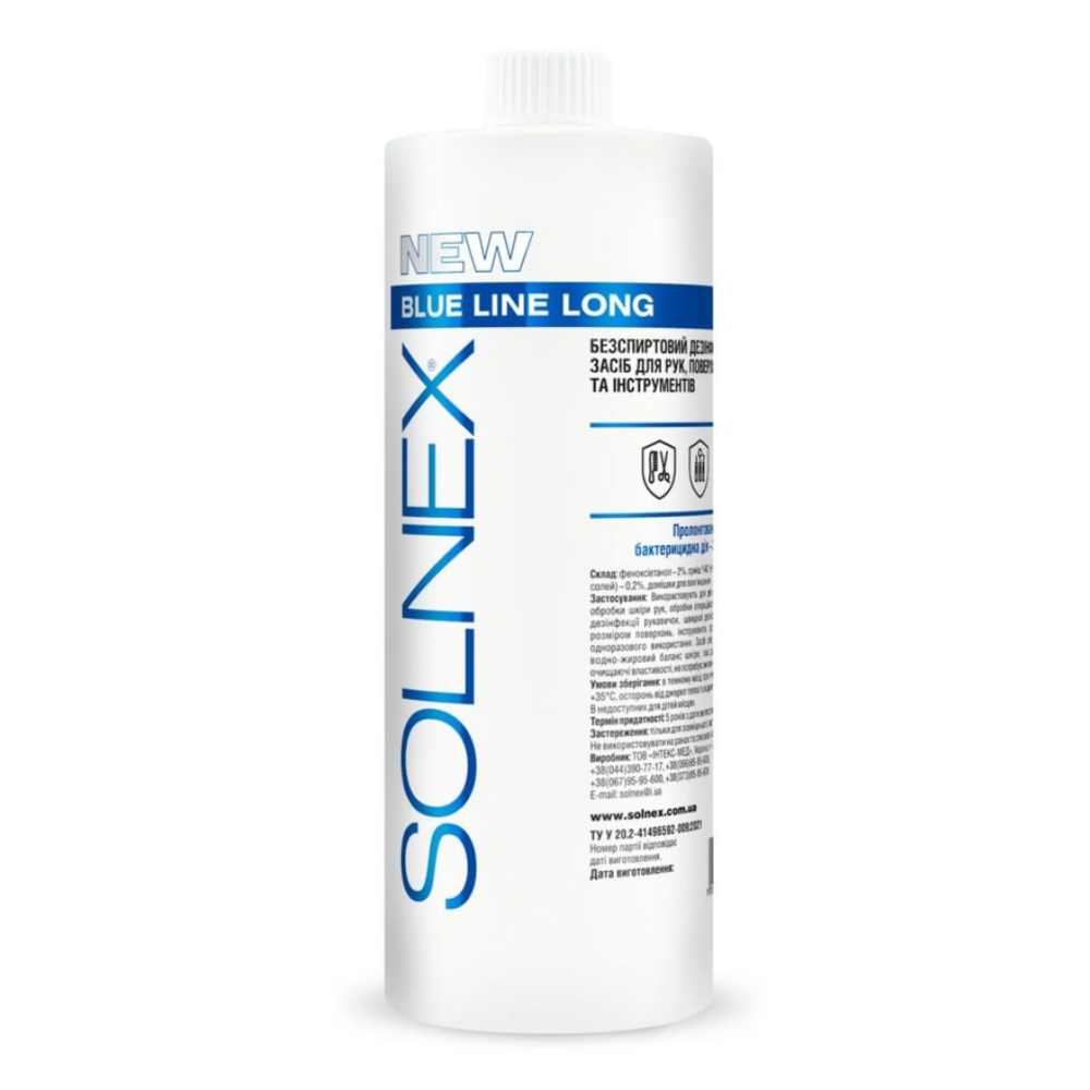 Засіб дезинфікуючий Solnex Blue Line Long 1 л