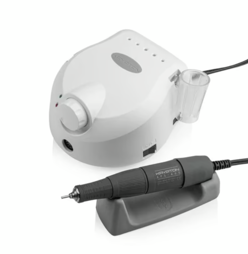 Фрезер для манікюру та педикюру KRYPTON XPS-400 65 вт 40000 об сіра ручка, білий, фото 1