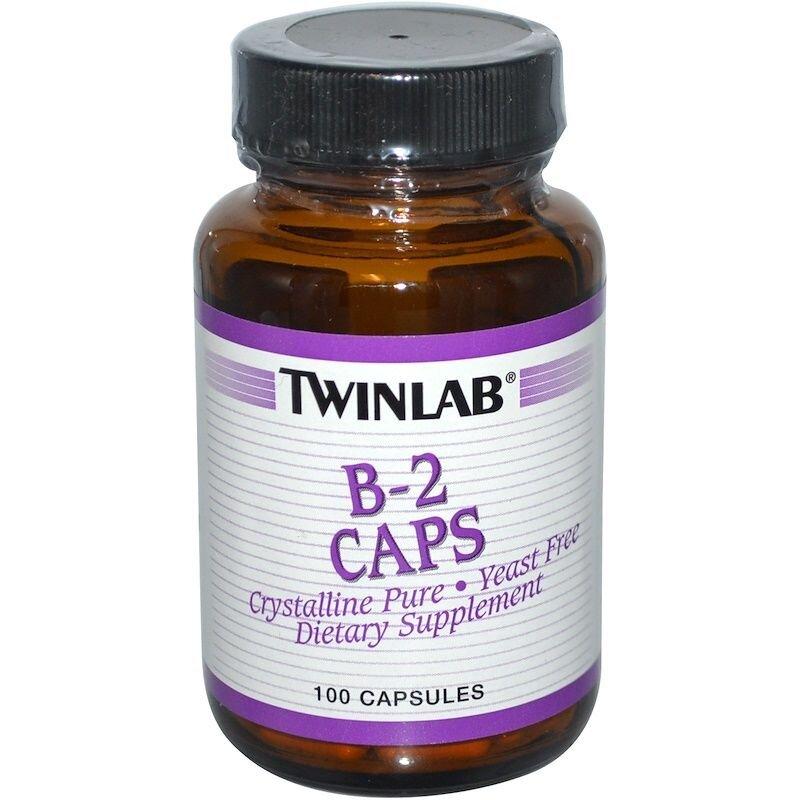 Вітамін В2 рибофлавін Twinlab (Vitamin B2) 100 капсул