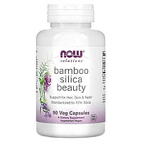 Кремній з бамбука для волосся шкіри і нігтів Now Foods (Bamboo Silica Beauty) 90 вегетаріанських капсул