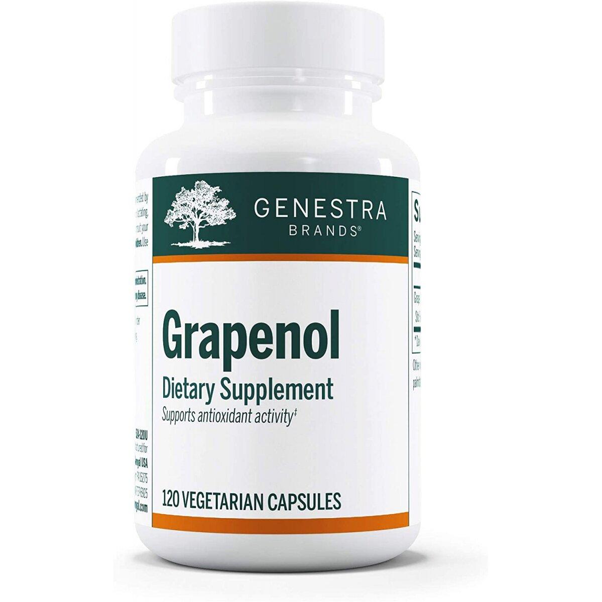 Антиоксидантна підтримка Genestra Brands (Grapenol) 120 капсул