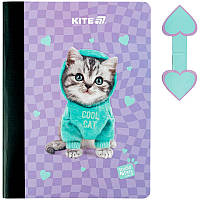 Блокнот А5 60 аркушів з магнітною закладкою Kite Studio Pets SP25-192, 71008