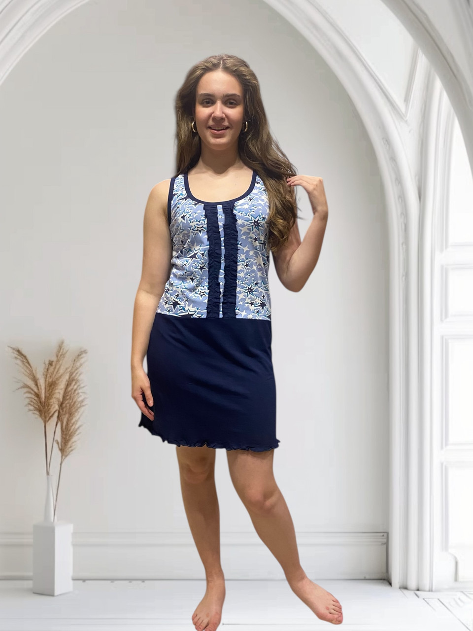 Нічна сорочка на бретельках. Mody, фото 1