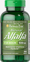 Натуральна люцерна, Natural Alfalfa, Puritan's Pride, 500 мг, 500 таблеток