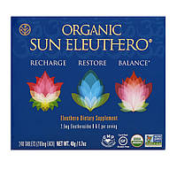 Органічний Елеутера Sun, Sun Chlorella, 200 мг, 240 таблеток