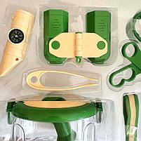 Набір дослідника фігурка скорпіона компас бінокль бокс кільця ремінець щипці картки в кор 36*10*27см (JL X 6622-4), фото 4