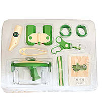 Набір дослідника фігурка скорпіона компас бінокль бокс кільця ремінець щипці картки в кор 36*10*27см (JL X 6622-4), фото 7