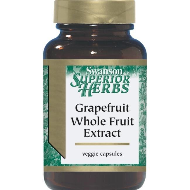 Екстракт грейпфрута, Grapefruit Whole Fruit Extract, Swanson, 125 мг 250 капсул
