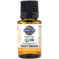 Ефірна олія солодкого апельсина Garden of Life (100% Organic & Pure Essential Oils Joyful Sweet Orange) 15 мл