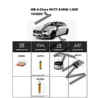 Комплект фільтрів MB A-Class (W177) A180 D 1.95D (2020-) WIX