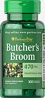 Мітла м'ясника, Butcher's Broom, Puritan's Pride, 470 мг, 100 капсул