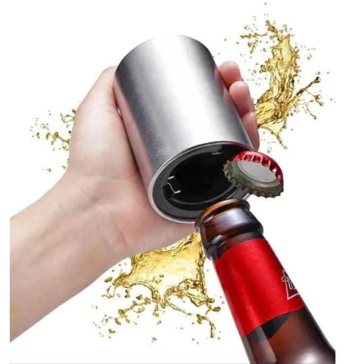 Автоматична відкривачка для пляшок, металева, магнітна Лучшая цена, фото 1