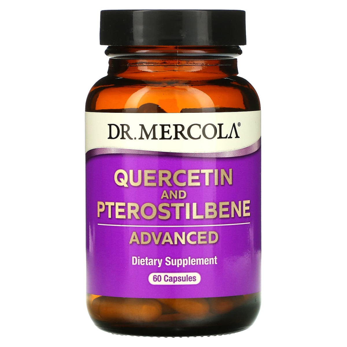 Кверцетін і птеростільбен просунутий, Quercetin and Pterostilbene Advanced, Dr Mercola, 60 капсул