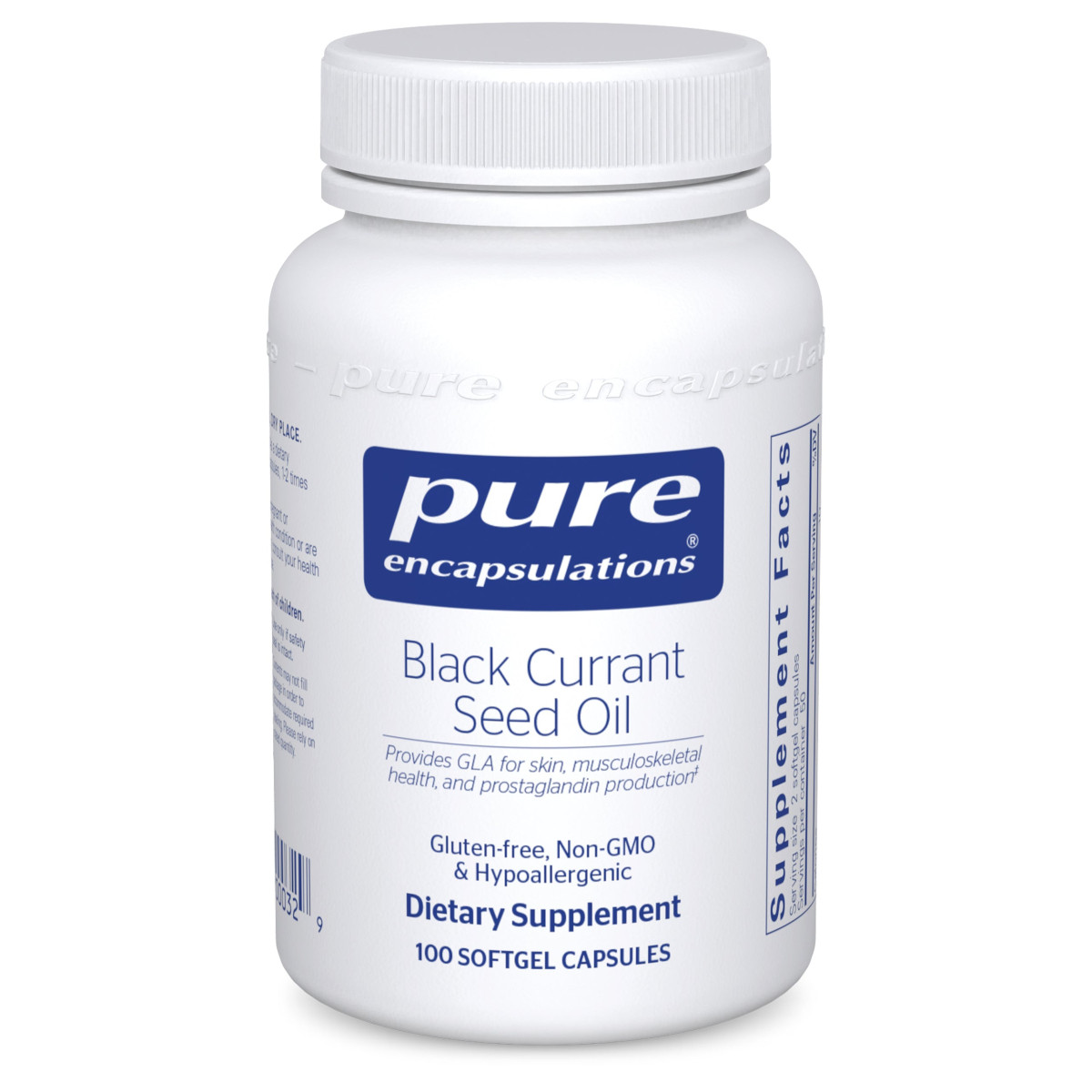 Олія насіння чорної смородини Pure Encapsulations (Black Currant Seed Oil) 100 капсул