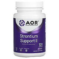 Стронцій Advanced Orthomolecular Research AOR (Strontium Support II) 341 мг 120 капсул