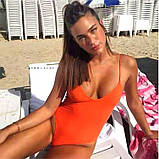 Жіночий купальник суцільний з відкритою спиною – стильна модель для будь-якої фігури, фото 6