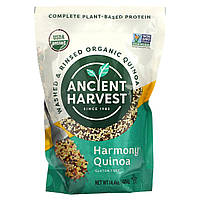 Органічна кіноа «Гармонія», триколірна суміш, Ancient Harvest, 408 г