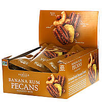 Сухі смажені горіхи пекан та кешью з банановим ромом Sahale Snacks (Glazed Mix Banana Rum Pecans) 9 упаковок по 42,5 г