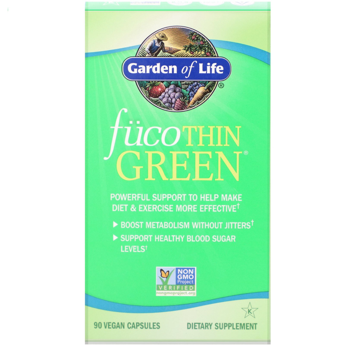 Комплекс для схуднення Garden of Life (Green FucoThin) 90 капсул
