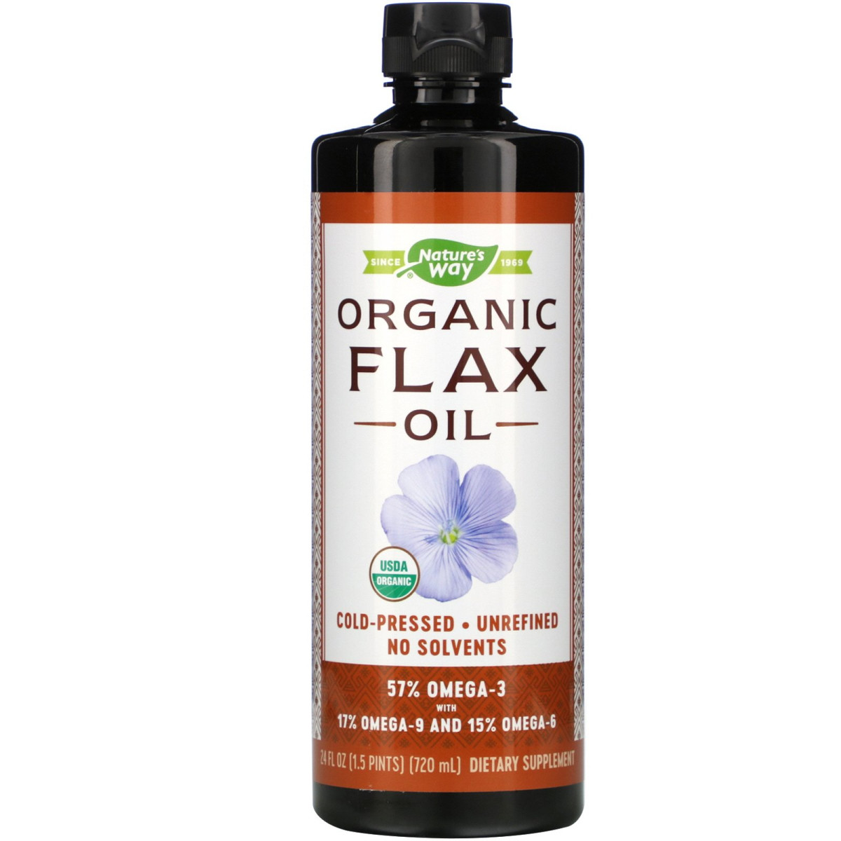 Лляна олія органік Nature's Way (Flax Oil) 710 мл