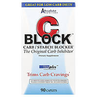 C Block, блокувальник крохмалю і вуглеводів, Absolute Nutrition, 90 капсул
