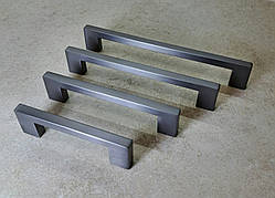 Ручка меблева кухонна прямокутна Graphite Gamet UU26GR - 96мм