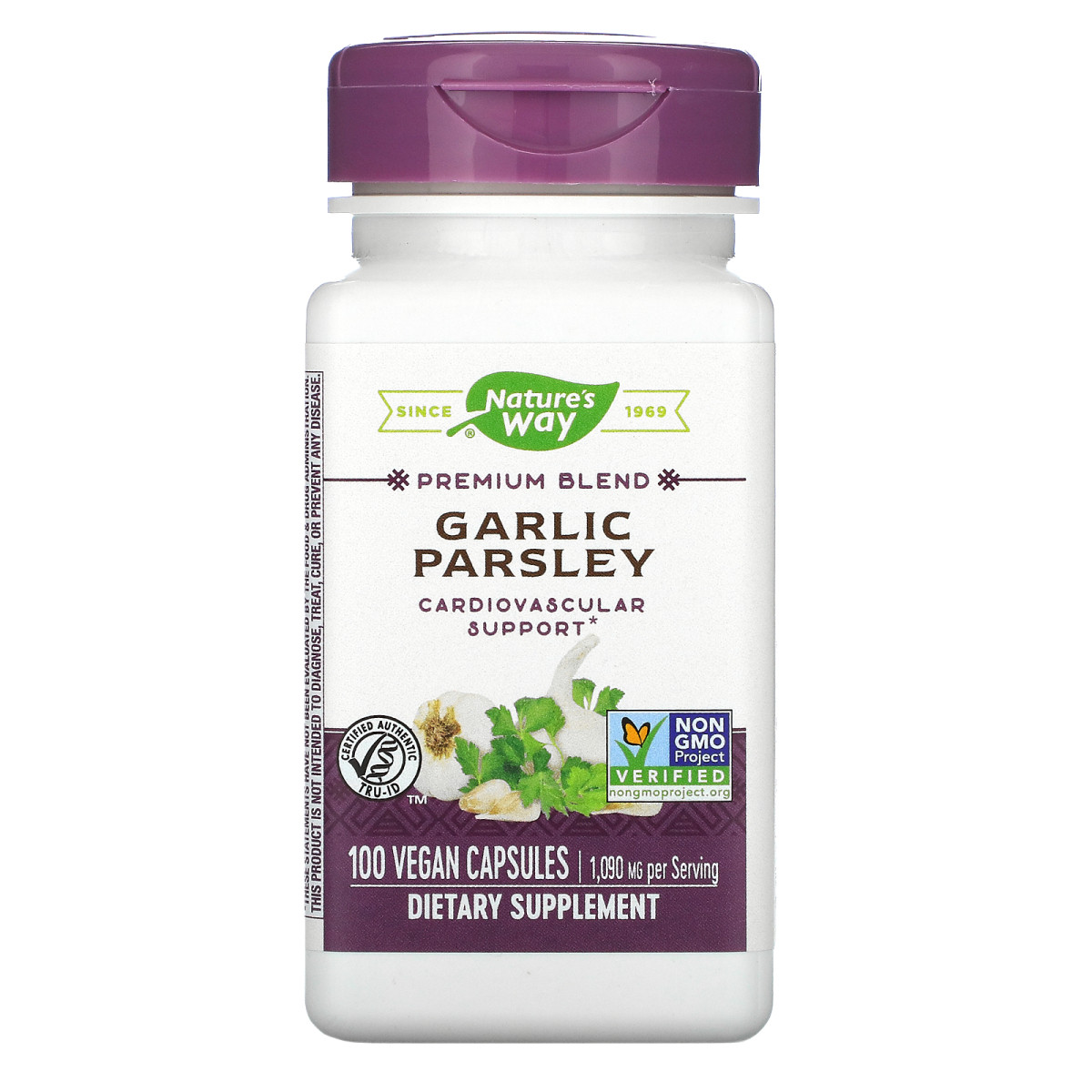 Часник і петрушка Nature's Way (Garlic Parsley) 1090 мг 100 капсул