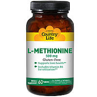 L-Метіонін Country Life (L-Methionine) 500 мг 60 таблеток