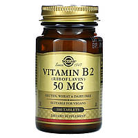 Вітамін B2 Solgar (Vitamin B2) 50 мг 100 таблеток