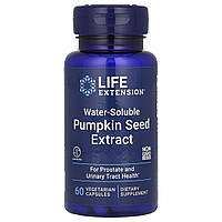 Водорозчинний екстракт насіння гарбуза, Water-Soluble Pumpkin Seed Extract, Life Extension, 60 вегетаріанських капсул