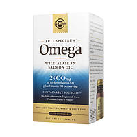 Жир дикого лосося з Аляски Solgar (Full Spectrum Omega) 120 м'яких капсул