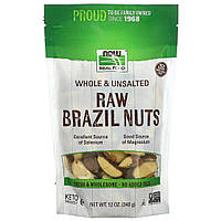 Бразильський горіх сирий цілісний Now Foods (Brazil Nuts Real Food) 340 г