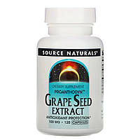 Екстракт виноградних кісточок Source Naturals (Grape Seed) 100 мг 120 капсул