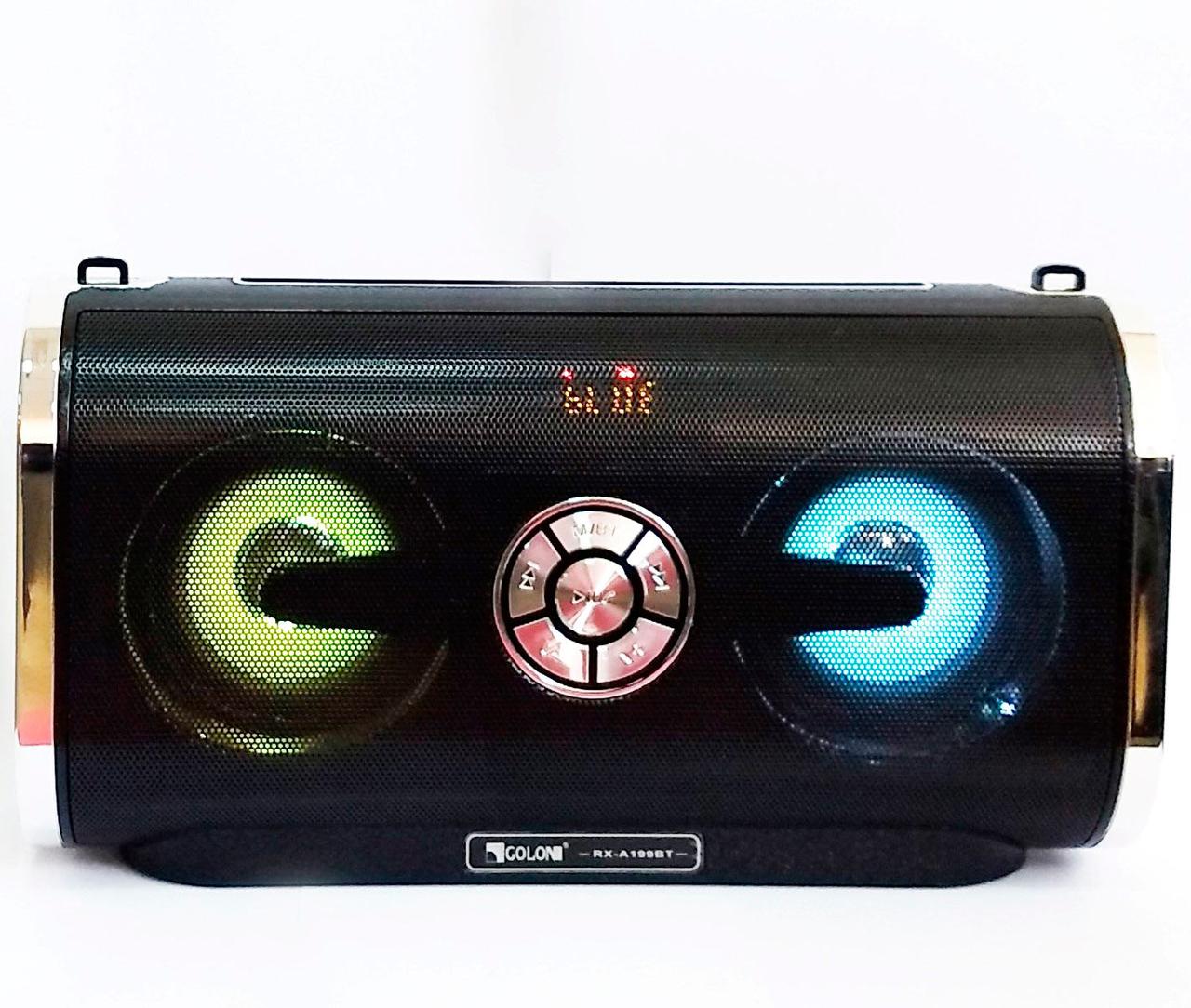 Портативна колонка з USB, SD, FM, Bluetooth, дисплеєм 28 см*15.5 см*9 см GOLON XTREME RX-A199BT SV227, фото 1