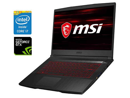 Ігровий ноутбук Б-клас MSI GF65 Thin 9SD/ 15.6" 1920x1080/ i7-9750H/ 16GB RAM/ 512GB SSD NVMe/ GTX 1660 Ti 6GB, фото 1