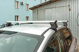 Перемички на гладку дах для Mazda 2 (2003-2007) Алюміній Erkul (2 шт)
