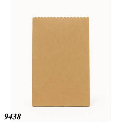 Крафтовий пакет без ручок 17×34×6 см уп. 100 шт Бурий