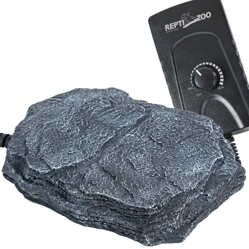 Нагрівальний камінь з регулятором температури Repti-Zoo Dimmer Heat Rock 12W 20x27x3 см (AHR0612P) для тераріумів, фото 1