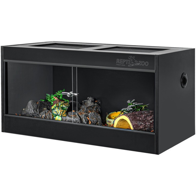 Тераріум з ПВХ Repti-Zoo Terrarium PVC 90x45x45 см (CN904545PN) з скляними дверцятами для рептилій і амфібій, фото 1