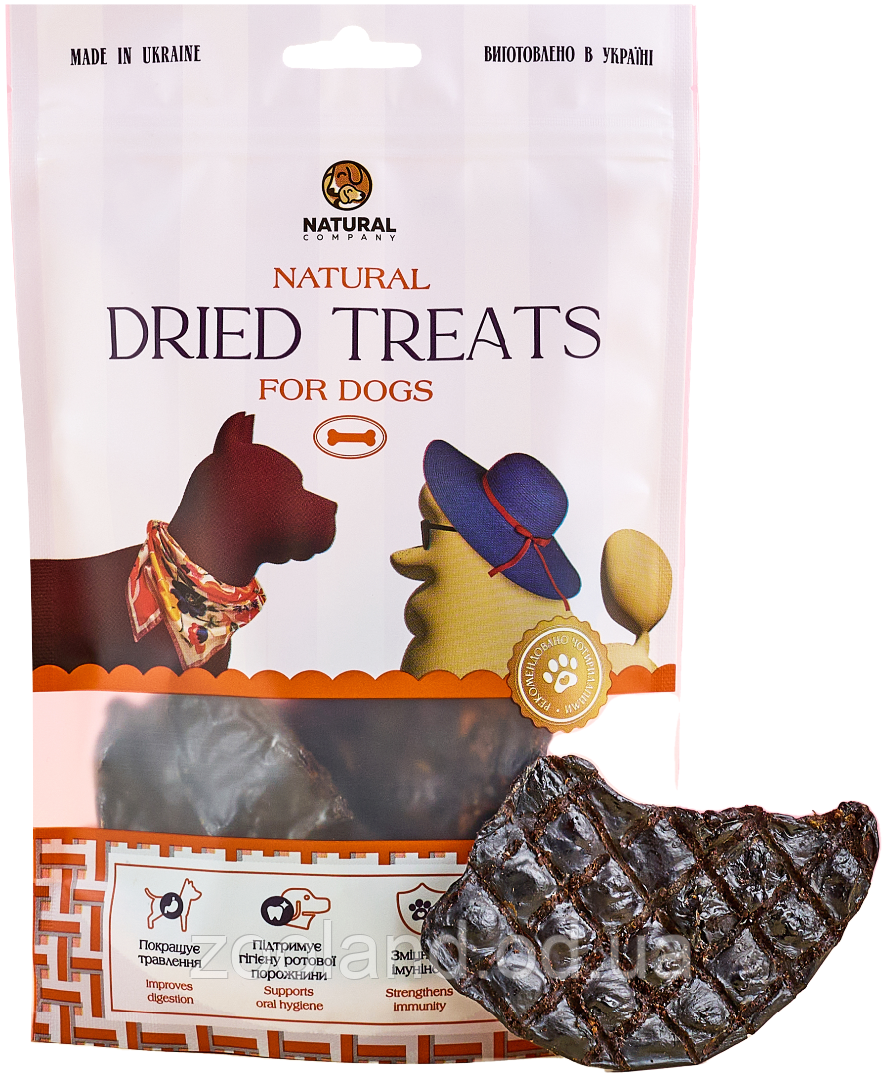 140-02 Natural Dried Treats Печиво яловичи, 100 г