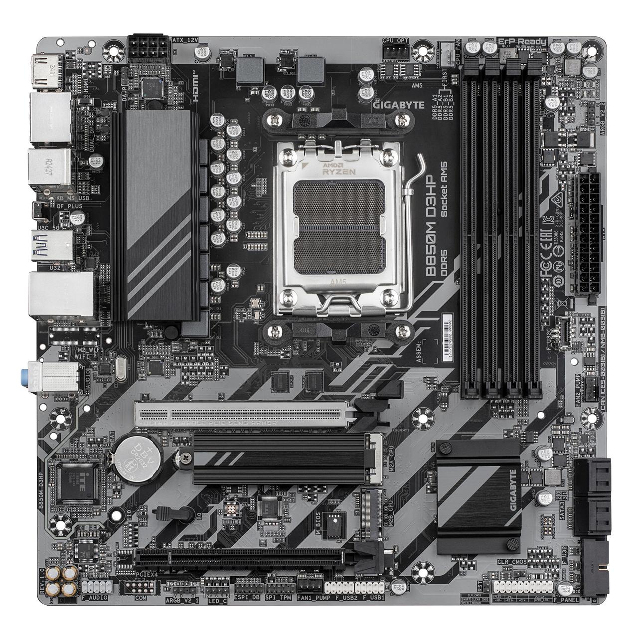 Gigabyte Материнська плата B850M D3HP sAM5 B850 4xDDR5 M.2 HDMI DP mATX