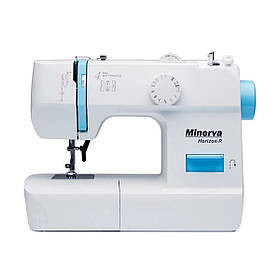 Minerva Швейна машина Horizon R, електромех., 71 Вт, 13 швейних операцій, петля напівавтомат, білий